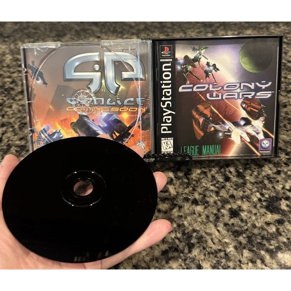 Colony Wars (Sony PlayStation 1, 1997) PS1 Black Label CIB Manual Tested 2 Disc